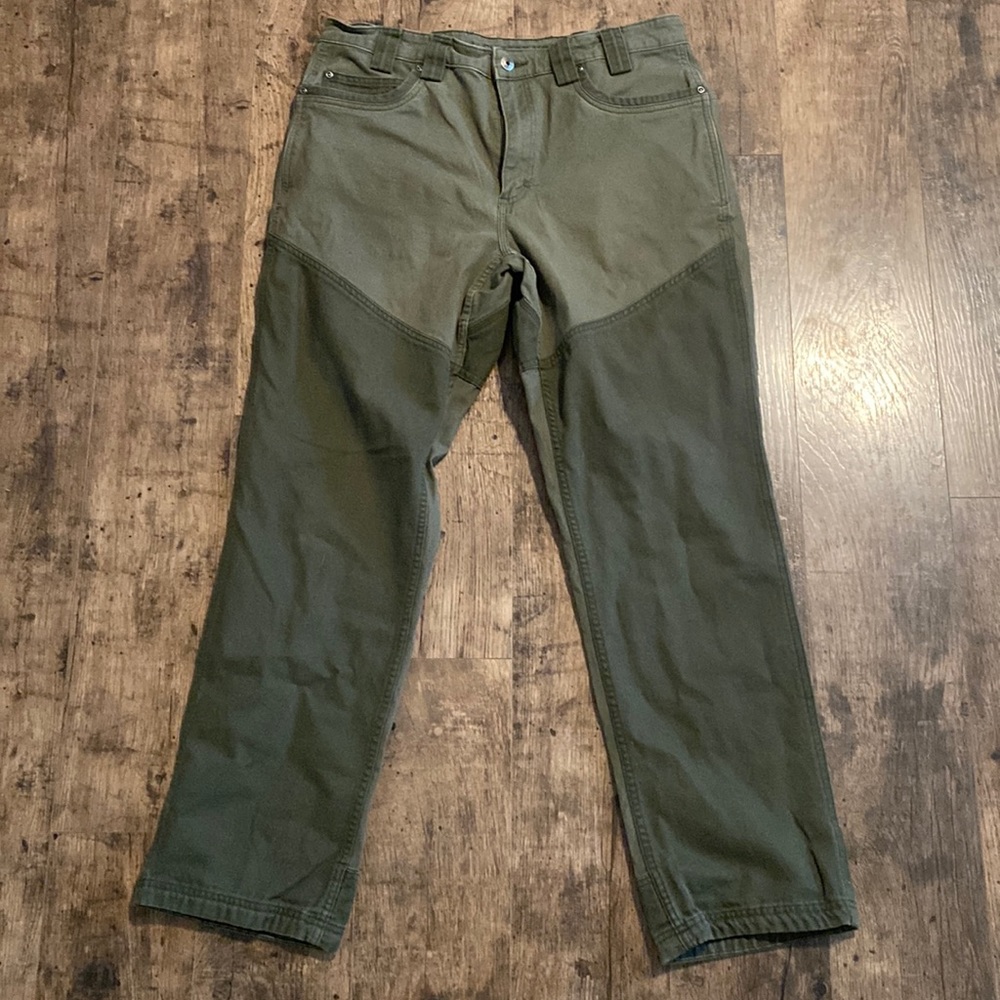 Duluth Trading Co Green patchwork pants